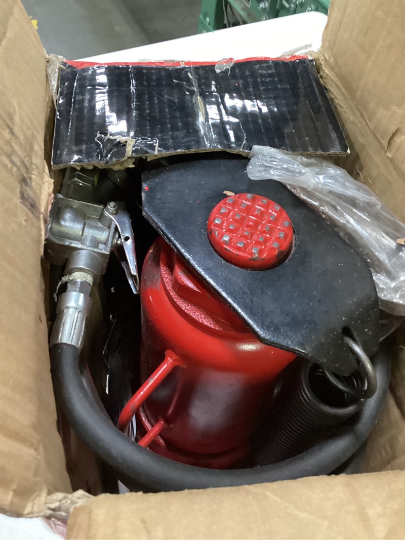 Condition photo showing Good Condition for BIG RED 20 Ton Hydraulic Aluminum Alloy Pump/Pneumatic Quick Lift Welded Car Bottle Jack, Longer Lifespan, Ideal for Car, Pickup, Truck, SUV, Industrial Engineering Red 20 Ton(40,000 LBs)