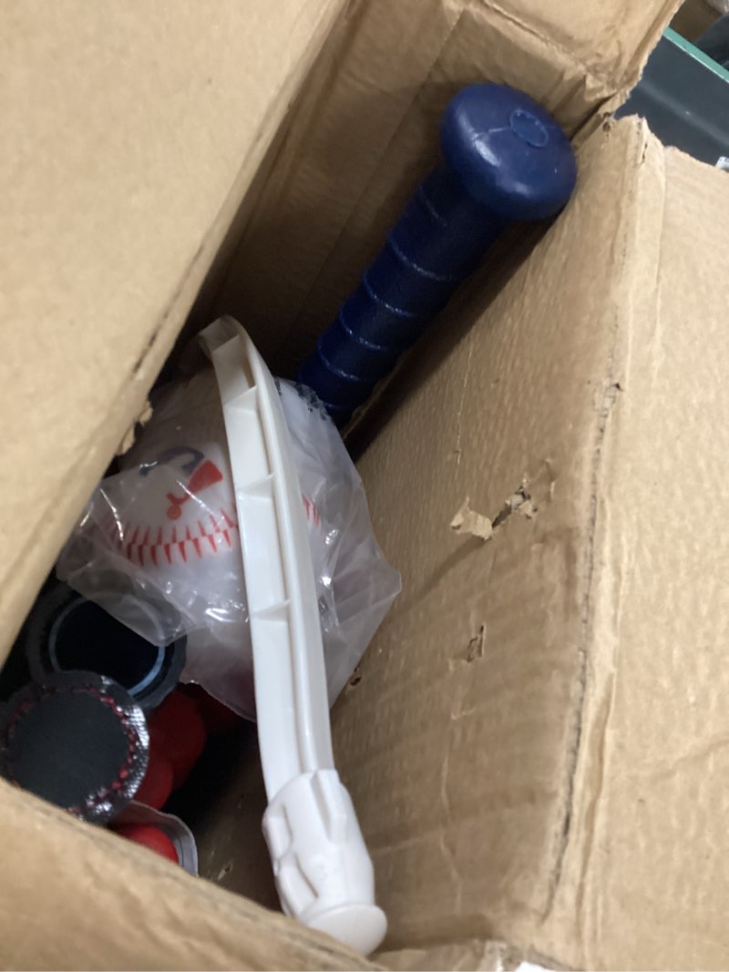 Condition photo showing Good Condition for Franklin Sports Grow-with-Me Kids Baseball Batting Tee + Stand Set for Youth + Toddlers - Youth Baseball, Softball + Teeball Hitting Tee Set for Boys + Girls Grow With Me Tee - MLB Baseball