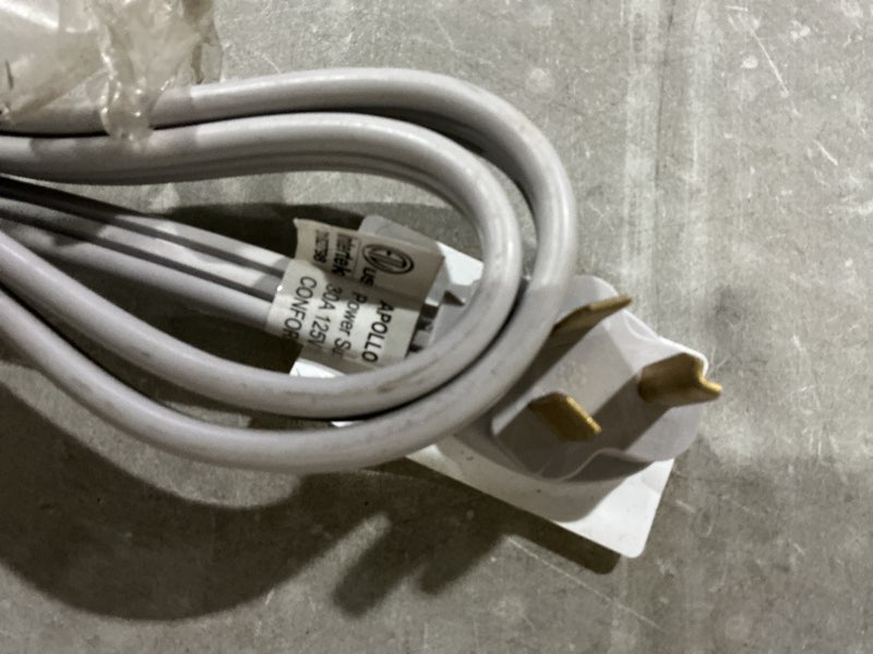 utilitech 6-ft 30 -amp 3 -prong gray dryer appliance power cord