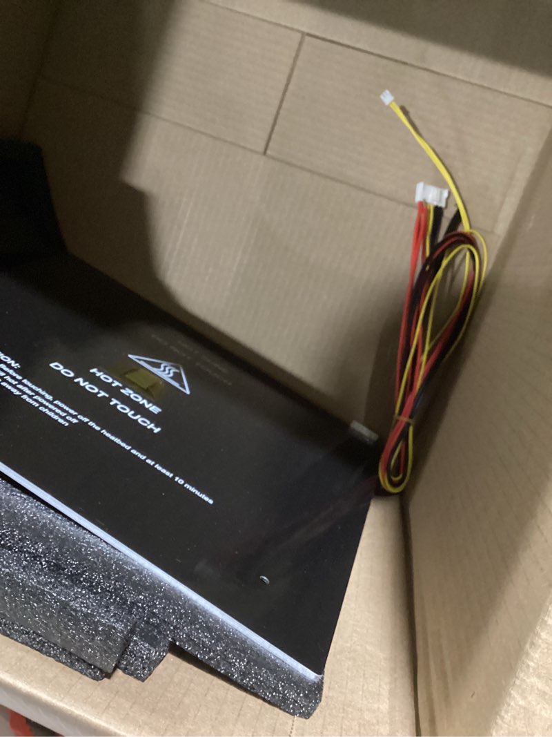 Condition photo showing As Is for 310x310mm 24V 220W Aluminum Substrate Heated Bed Hot Bed with Cable Accessories for 3D Printer 300x300mm Heated Bed 24v 300mm x 300mm hot Bed Qqmora 36x36x4, Other Linear Motion Components