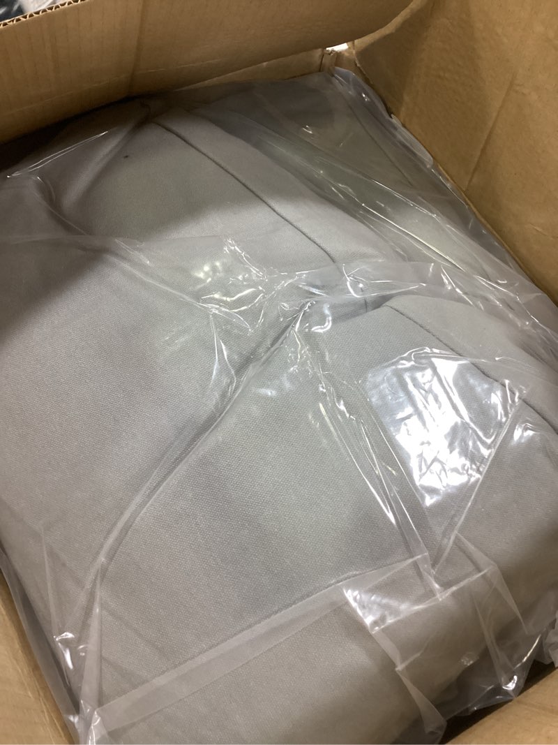 Condition photo showing Good Condition for mindful & modern zabuton meditation mat - cotton filled yoga and meditation pad - zabuton meditation cushion for kneeling and sitting support - large rectangular sitting floor pillow for bench or zafu cotton - grey