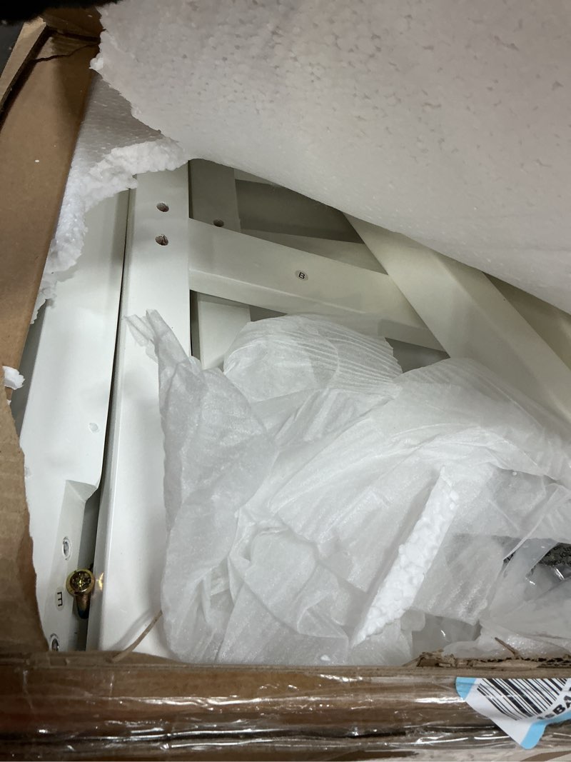 Condition photo showing As Is for Melissa & Doug Wooden Child's Lift-Top Desk and Chair - White