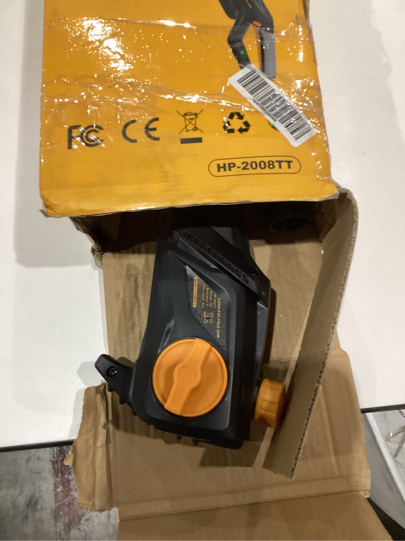 Condition photo showing Good Condition for cordless pole saw 8-inch compatible with dewalt 20v max battery, electric pole saws for tree trimming battery powered, extension up to14.2-feet pole chainsaw (battery not included)