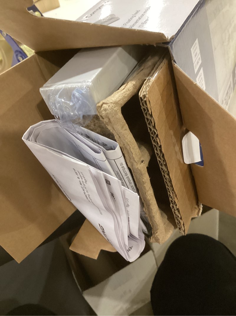 Condition photo showing Good Condition for lithonia lighting ltiksq series 3.125-in 3-light matte white dimmable led traditional linear track lighting kit with square pivoting heads