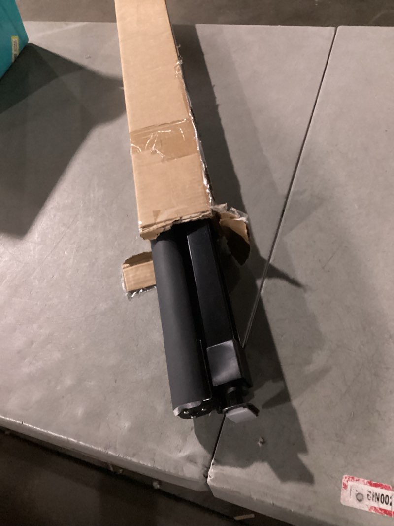 Condition photo showing As Is for LazBlinds No Drill Blinds for Indoor Windows, Blackout Roller Shades, Cordless Window Blackout Blinds, Thermal Insulated Fabric UV Protection for Home and Office, 26" W x 72" H, Black Blackout-black 26" W x 72" H