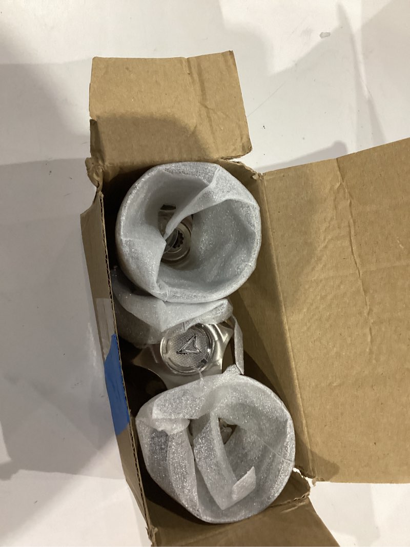 Condition photo showing Good Condition for Dreyoo 3 Piece Metal Shower Knob Replacement Compatible with Price/Pfister Verve Tub Shower, Bathtub Faucet Handle Remodel Trim Kit Include 1 Hot 1 Cold 1 Diverter and 3 Screws(Brushed Nickel)
