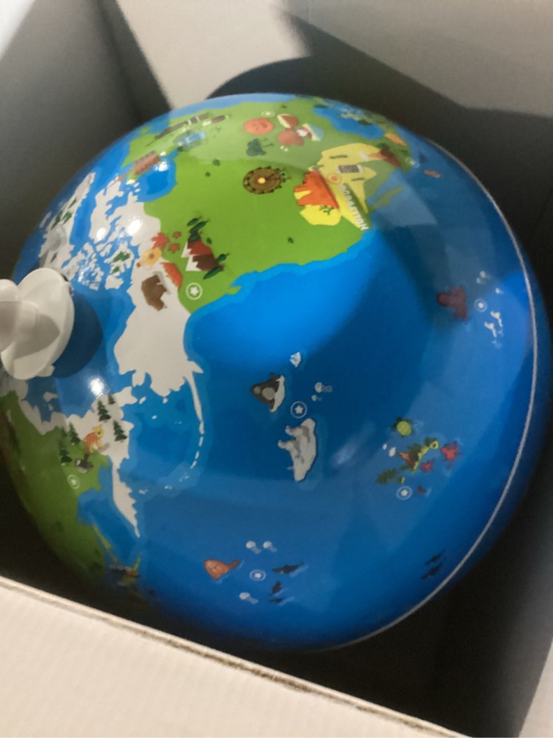Condition photo showing New/Like New for playshifu globe for children – orboot earth: interactive kids globe with 1000+ facts on animals, places & monuments | tech-powered learning toy & stem gift for kids ages 4–10