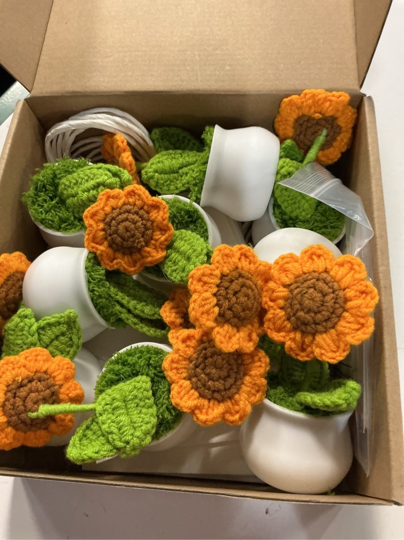 Condition photo showing Good Condition for smoothnovelty 9 sets back to school gifts for teacher appreciation gift bulk sunflower gift positive sunflower crochet dolls with cards thank you graduation ideal for women mom coworker office decor