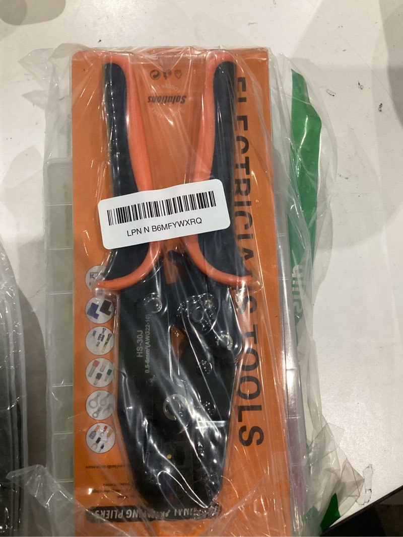 Condition photo showing As Is for Crimping Tool for Heat Shrink Connectors Set with 220pcs Waterproof Marine Grade Heat Shrink Butt Connectors AWG 22-10, Wire Stripper and Ratchet Terminal Crimper, Ideal for Home Electrical Repairs 220pcs Heat Shrink Butt Connectors Kit