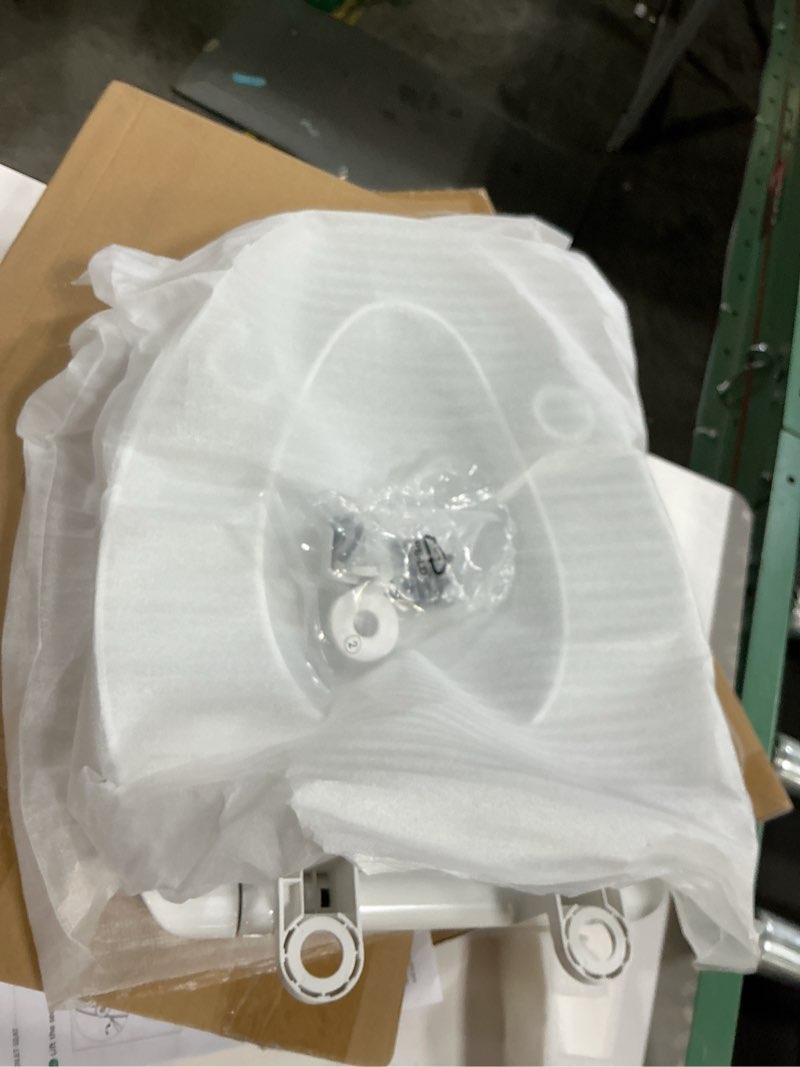 Condition photo showing New/Like New for samodra raised toilet seat riser, white, 3 inch high elevated toilet seat for seniors, soft close, easy install & clean (elongated)