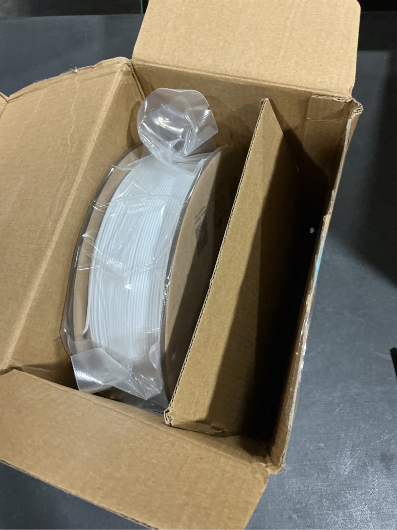 Condition photo showing As Is for Creality Rapid PLA Filament for Ender3 V3 KE SE K1C 2Kg, 3D Printer Filament 1.75mm High Speed 300mm/s Ender Fast PLA Filament, Dimensional Accuracy +/- 0.02mm for Most FDM 3D Printers (White & White)
