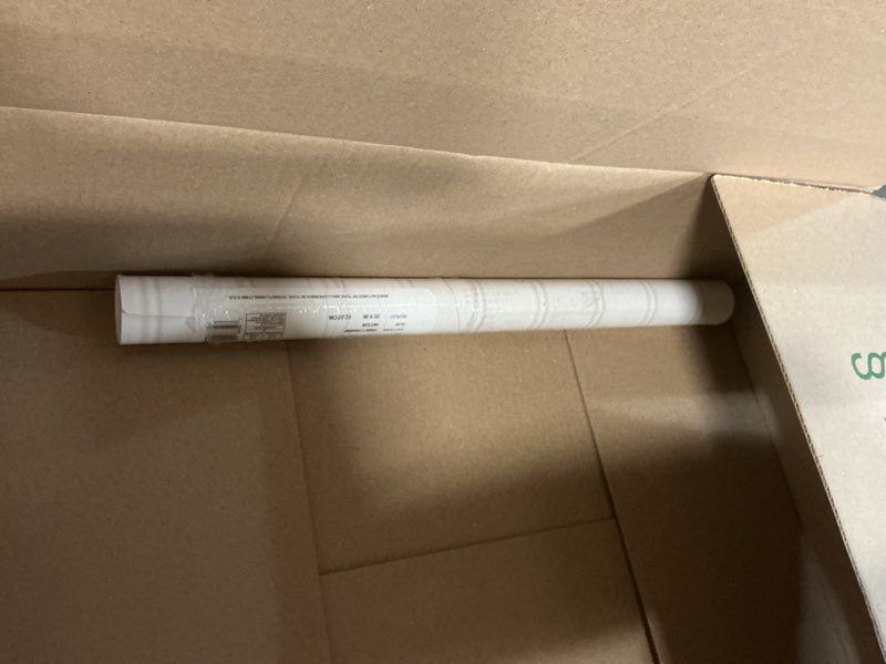 Condition photo showing As Is for roommates rmk11994wp white beadboard peel and stick wallpaper, white