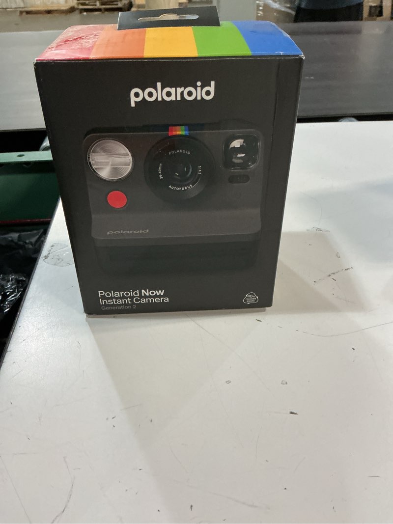 Condition photo showing New/Like New for Polaroid Now 2nd Generation I-Type Instant Film Camera - Black (9095) Camera Only Black