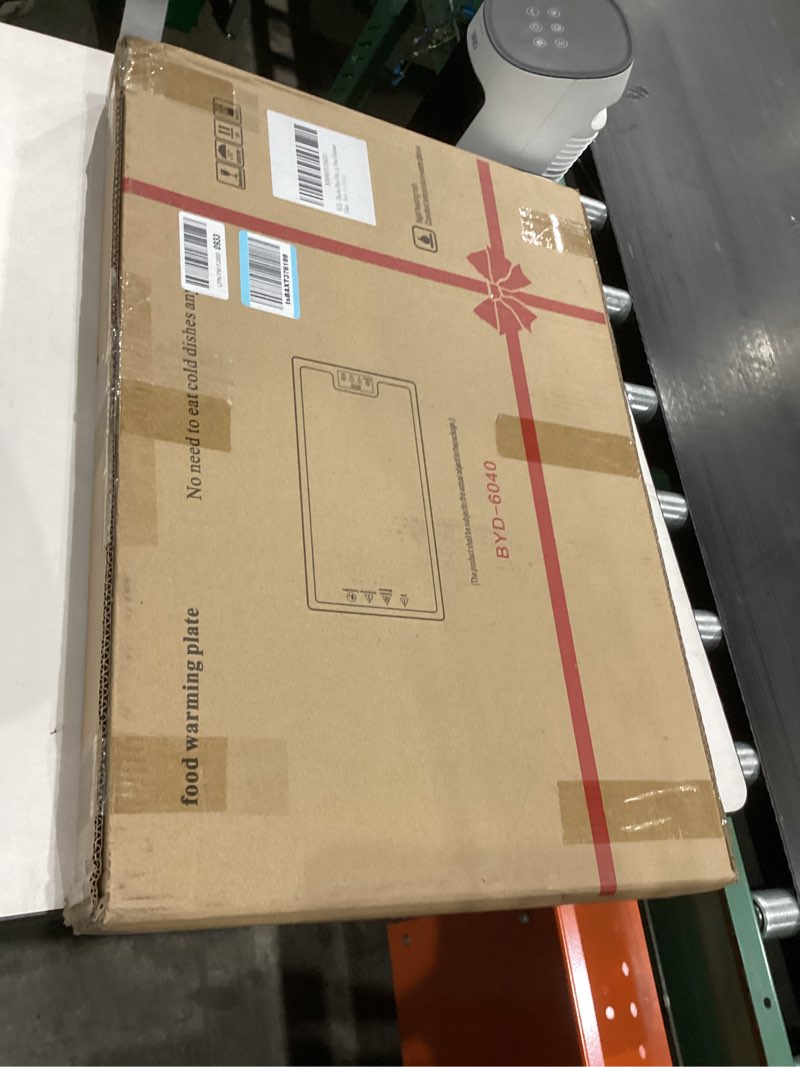 Electric Heat Warming Tray, 23.7"x15.8" Full Surface Mat Warmer With Thermostat, Digital Display,Sup