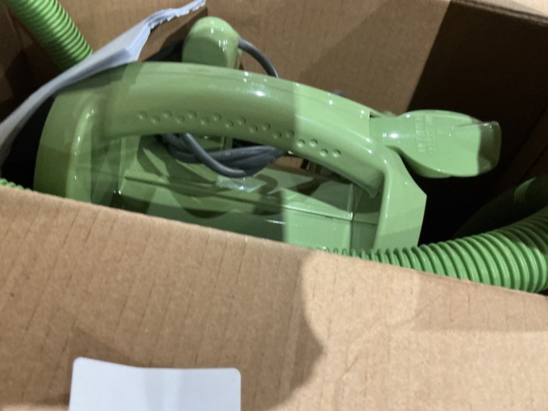 Condition photo showing As Is for bissell little green multi-purpose portable carpet and upholstery cleaner, car and auto detailer, with exclusive specialty tools, green, 1400b
