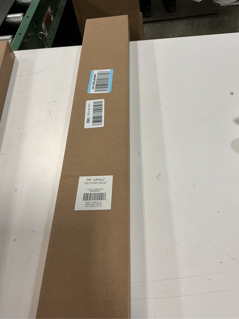 Condition photo showing New/Like New for LazBlinds No Tools No Drill Cordless Cellular Shades, Light Filtering Honeycomb Shades for Home, Thermal Insulation Blinds for Windows, 27" W x 64" H, White Light Filtering-white 27" W x 64" H