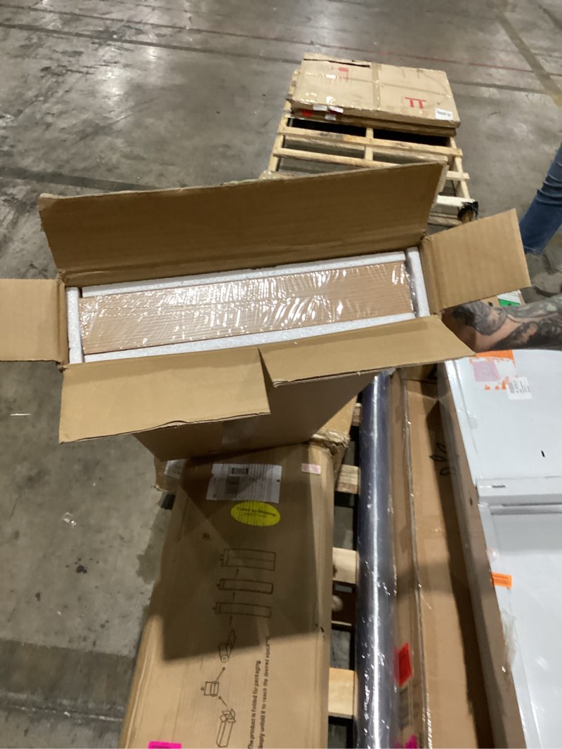Condition photo showing New/Like New for 12 Inch Deep Floating Shelves | 36 Inch Oak Floating Shelves | 36" W x 12" D Rustic Wood Shelves for Wall | Deep Oak Shelves for Living Room Bathroom Laundry Room Kitchen 35.6W x 11.6D x 2H, 1 Pack Oak