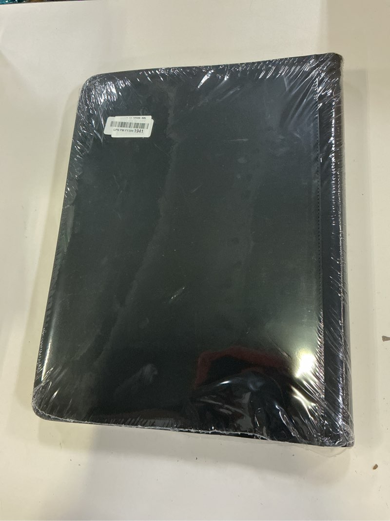 Condition photo showing New/Like New for card binder 16 pocket,trading card binder holds up to 1408 cards with 44 sleeves,zipper card holder album compatible with tcg/sports cards-black