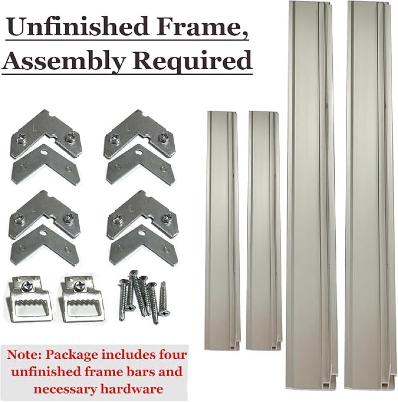 Metal Canvas Frame for 30x40 Oil Paintings, 1.5” Deep DIY Canvas Floater Frame for Portrait Landscape Prints Art Show Gallery Wall Home Office Living Room Decor (Silver)