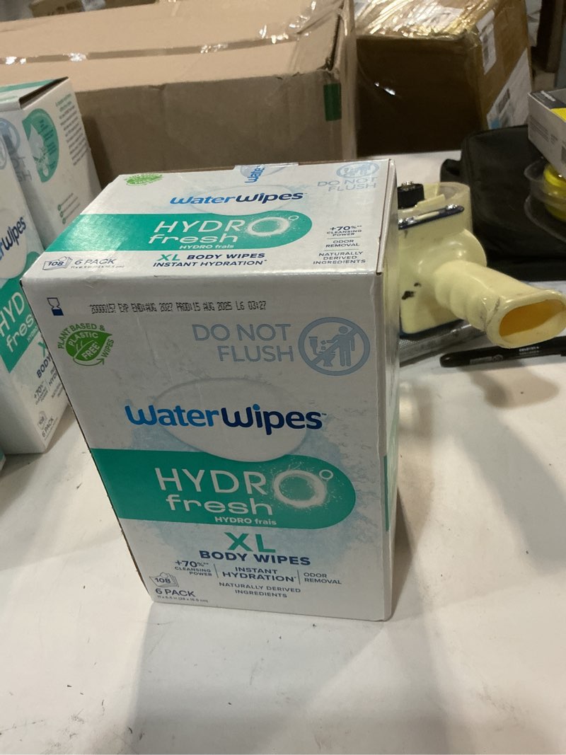 Condition photo showing New/Like New for WaterWipes HydroFresh Refresh Wipes, Stay Clean & Refreshed, XL Body Cleaning Wipe, Instant Cleanlin