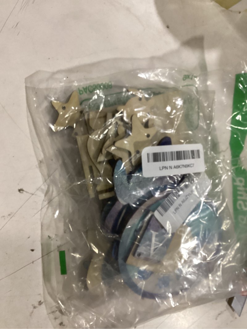 Condition photo showing Good Condition for (Similar to) PH PandaHall 68pcs Summer Ocean Theme Wood Cutouts Sea Animal Hanging Decorations, 34 Styles Seashell Seahorse Starfish Nautical Hanging Ornaments with Ropes for Home Beach Small Tree Party