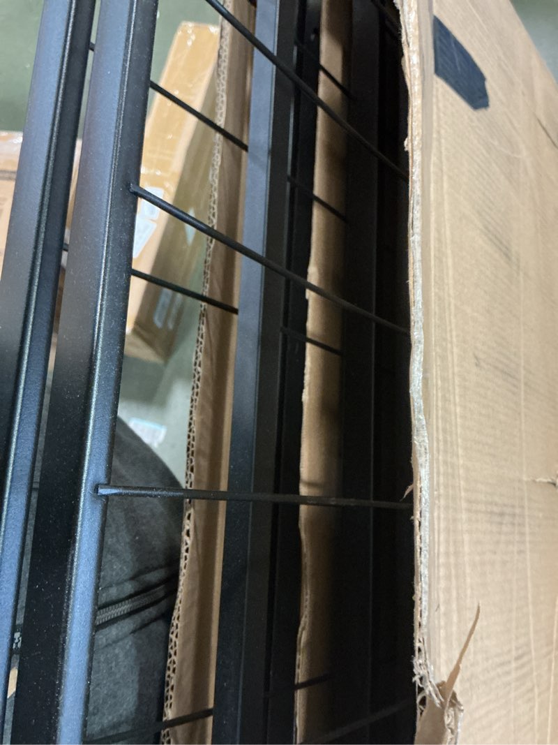 Condition photo showing Good Condition for Amazon Basics Bed Frame with Storage, Foldable Metal Platform, Sturdy Steel, No Box Spring Needed, 14-inch High, Tool-Free Setup, Queen Size, Black Queen 14 Inch ( Foldable)