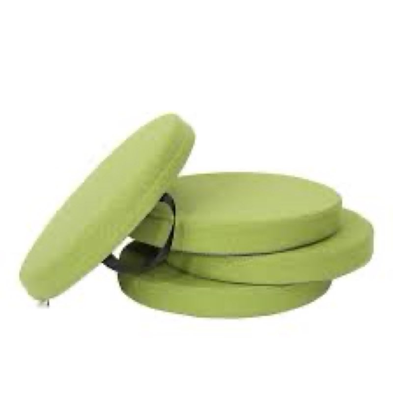 M Mute Touch 4PCS Floor Cushion | Floor Round Seat Cushions | 16''x2'' Chair Cushion with Removable 