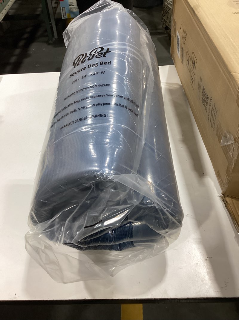 Condition photo showing Good Condition for dogbed4less memory foam dog bed for large dogs, orthopedic ultra plush mattress, thick waterproof lining and durable blue denim cover, xxl xxl 55" length x 37" width denim in navy blue