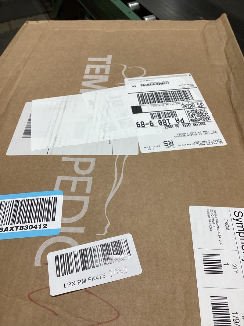 Condition photo showing New/Like New for Tempur-Pedic Memory Foam Symphony Pillow Luxury Soft Feel, Standard, White