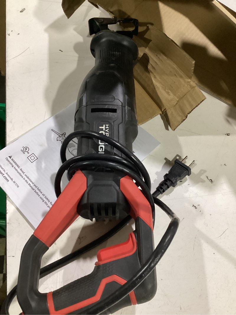 Condition photo showing Good Condition for hyper tough 6.5amp corded reciprocating saw, model number 3329