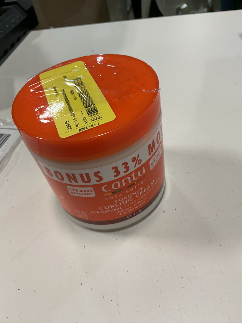 Condition photo showing New/Like New for cantu shea butter for natural hair coconut curling cream bonus  12 oz. jar