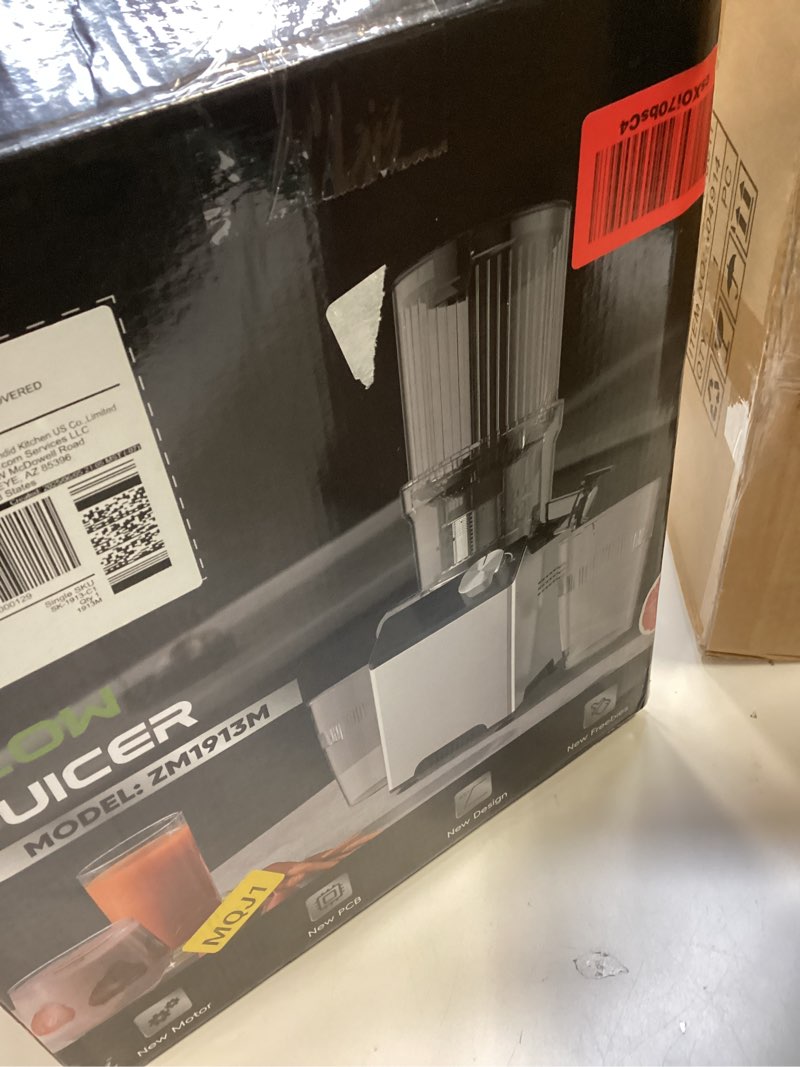 WHUTO Cold Press Juicer, Juicer Machines with 4.35'' Wide Feed Chute, Stainless Steel Masticating Ju