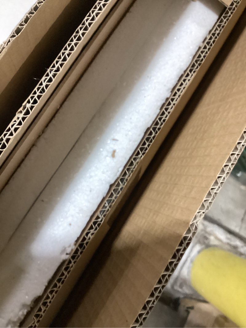 Condition photo showing Good Condition for vohjd 30x20 inch peacock shape wall mirror, hand beveled edge decorative mirror for living room & be