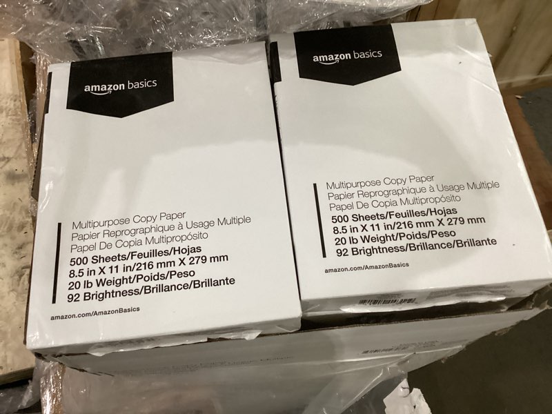 Condition photo showing Good Condition for amazon basics multipurpose copy printer paper, 20 lb, 8.5 x 11 inches, 10 reams (5,000 sheets), 92 bright white