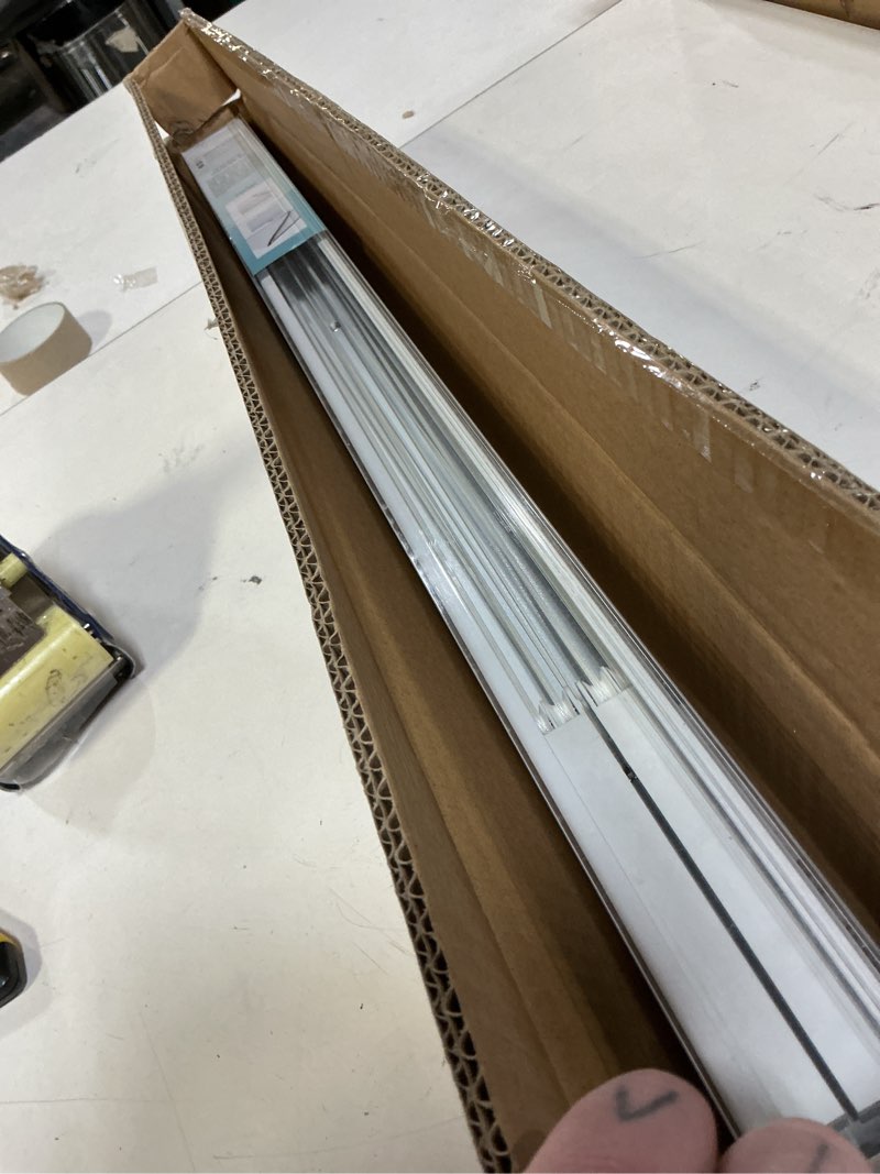 Condition photo showing Good Condition for MYshade Top Down Bottom Up Cordless Cellular Shades Blackout Blinds for Indoor Windows - Room Darkening Window Blinds & Shades Easy to Install - 24" W x 50" H (White) Blackout-white 24"W x 50"H