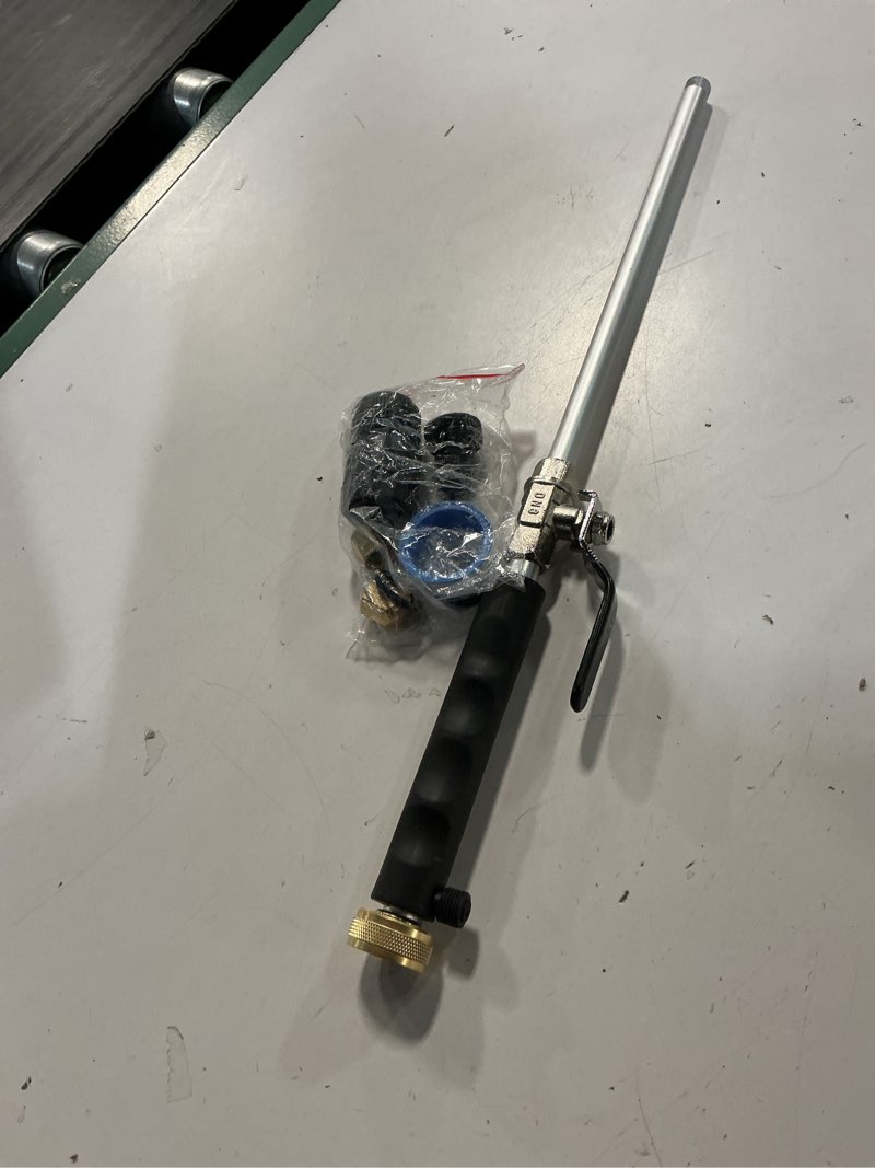 Condition photo showing As Is for high pressure jet hose nozzle attachment wand?power washer hydro nozzle attachment,wand lance for gutter patio car pet window glass black