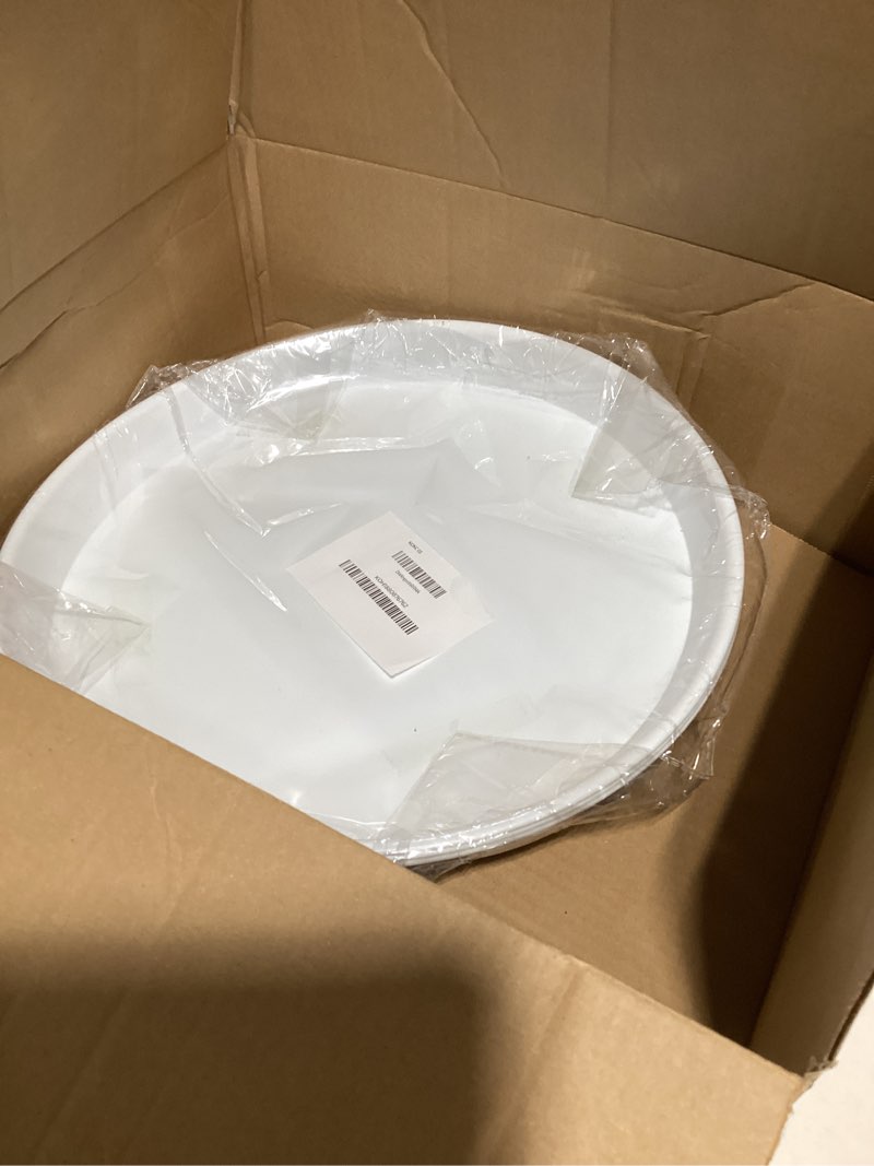 Condition photo showing Good Condition for tite 3 pack plant saucer heavy duty sturdy drip trays for indoor and outdoor (16 inch, white) white 16 inch
