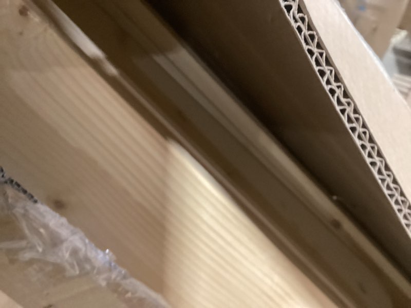 Condition photo showing Good Condition for EaseLife 36in x 84in Sliding Barn Wood Door,Interior Doors,DIY Assemblely,Solid Natural Spruce Panelled Slab,Easy Install,Apply to Rooms & Storage Closet,K-Frame