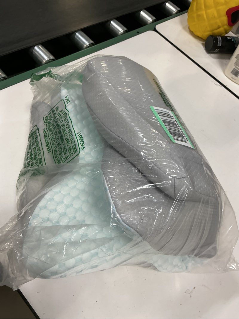 Condition photo showing Good Condition for Cervical Neck Pillow - Ergonomic Side Sleeper Pillow for Pain Relief, Cooling Cervical Pillow for Sleeping, Contour Orthopedic Memory Foam Pillows for Back Stomach Sleepers Blue