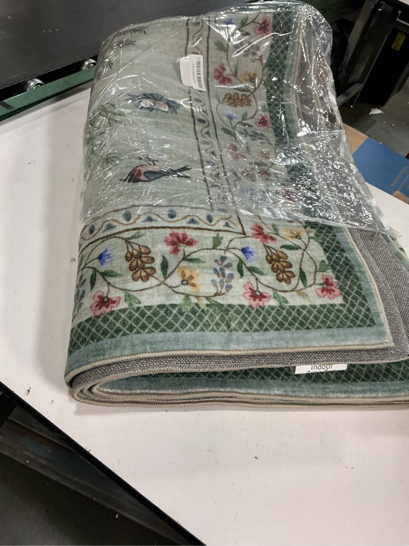 Condition photo showing Good Condition for 6x9 area rugs for living room: washable rug vintage bedroom rugs stain resistant non slip low pile s