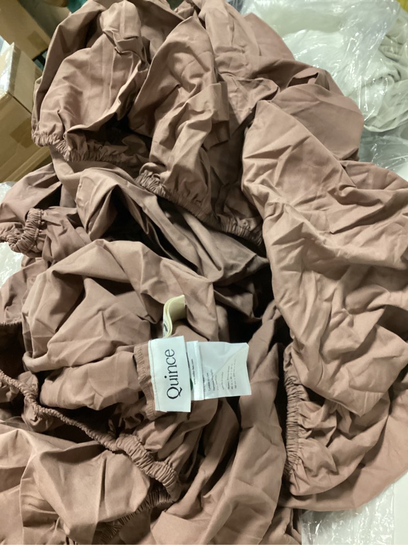Condition photo showing Good Condition for quince bamboo fitted sheet set queen stone