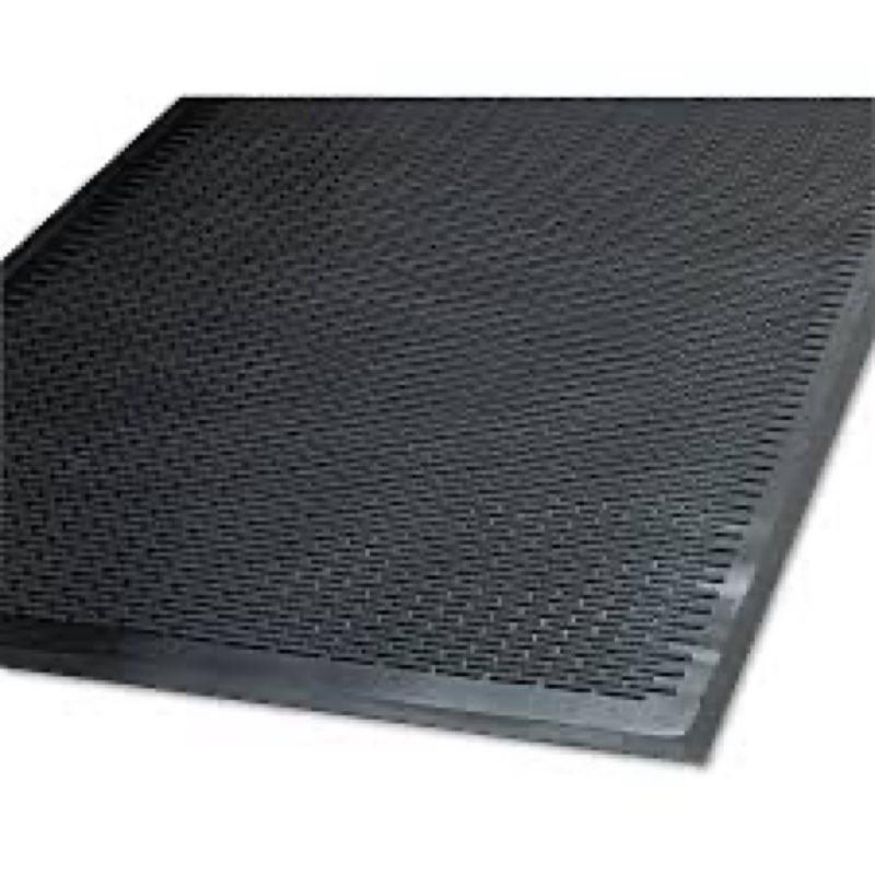 Guardian 14040600 Clean Step Outdoor Rubber Scraper Mat, Polypropylene, 48 X 72, Black
