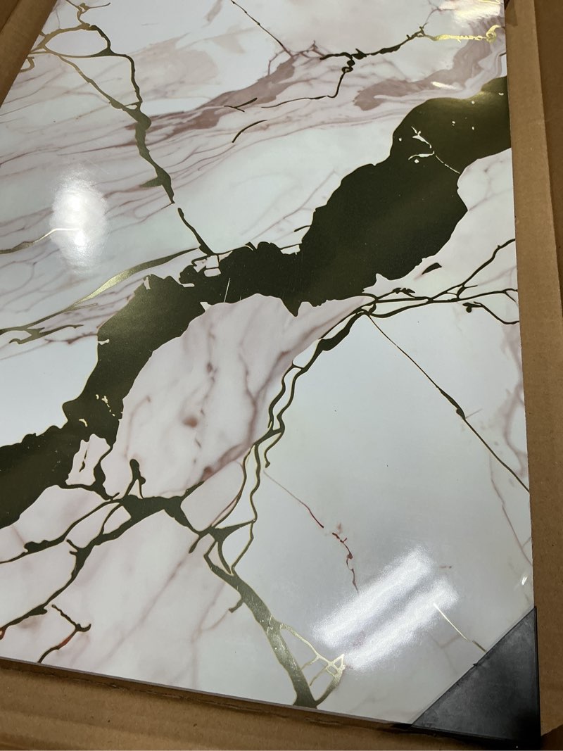 Condition photo showing Good Condition for Haimin Wall Panels Peel and Stick 10 Pieces 23.6x11.8in (19.4 Sq. Ft. Coverage) Lightweight Backsplash Marble Look Tile (not Real Marble) Ideal for Kitchen Bathrooms Living Rooms Bedrooms