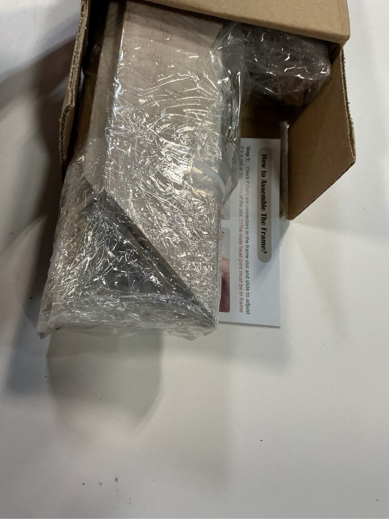 Condition photo showing As Is for French Ornate Frame for 12x18 Oil Paintings Art Prints, 2.4” Wide Vintage Gold Embossed Wood Shabby Chic Canvas Frame for Portrait Flower Vase Watercolor (Empty Frame, No Glass Cover&Backboard) 12x18" Gold