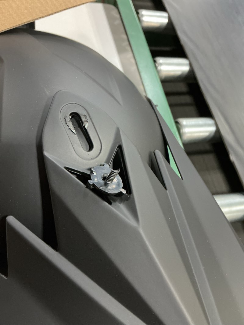 Condition photo showing As Is for jagasol dot off road dirt bike motocross helmet for adults men and women, dual sport full face motorcycle helmet, atv mx bmx offroad dirtbike riding helmet, dot approved x-large matte black