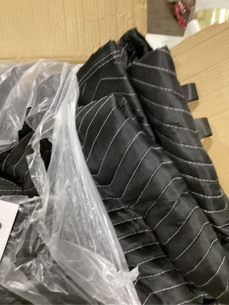 Condition photo showing Good Condition for 2 pcs large sound dampening blanket 48" x 80", 850gsm acoustic sound blanket with grommets,heavy duty studio sound absorption blankets,acoustic blanket noise reduce,light blocker,moving blankets 48 x 80 inch