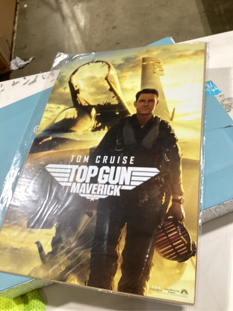 Condition photo showing New/Like New for xihoo top gun: maverick 2022 movie unframed wall decor poster 24x36