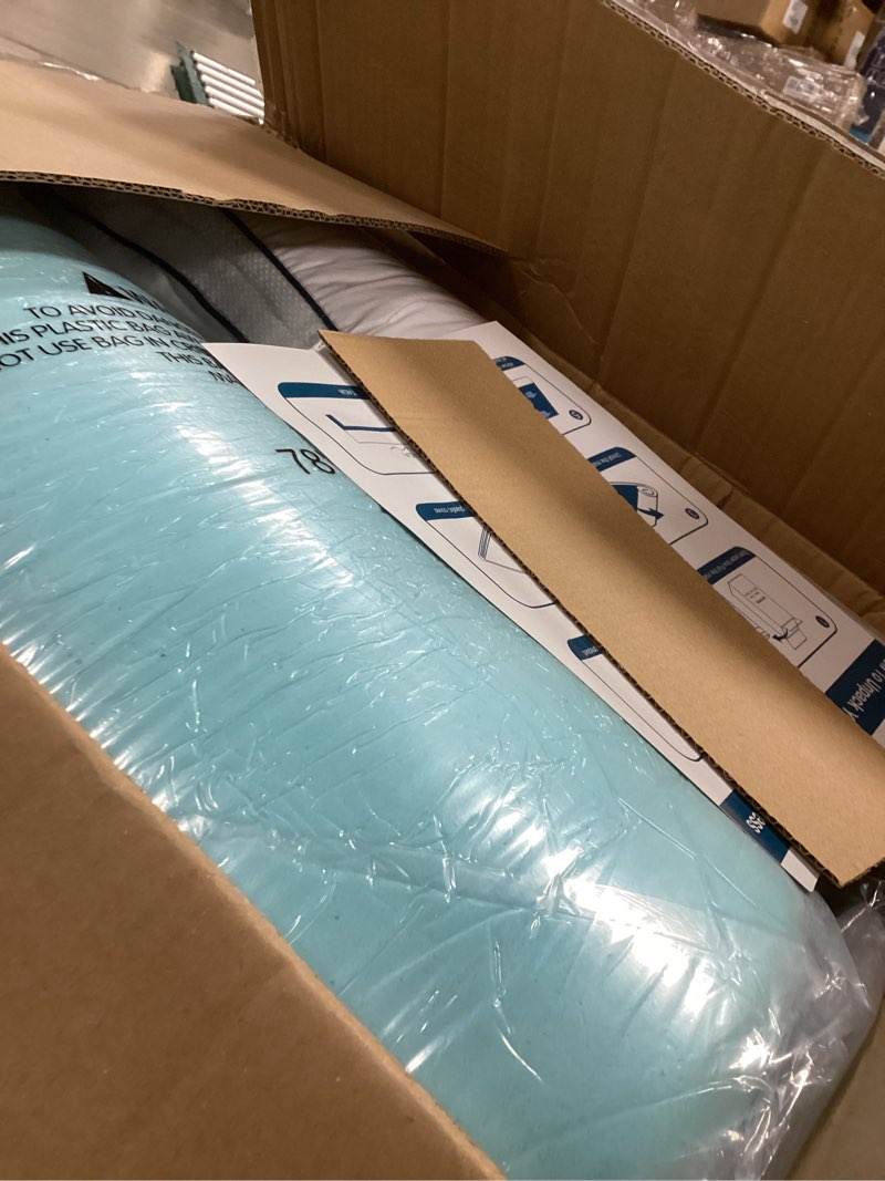 Condition photo showing New/Like New for Dual Layer 4 Inch Memory Foam Mattress Topper King Size, 2" Cooling Gel Memory Foam & 2" Pillow Top, Mattress Pad Cover for Back Pain Relief, CertiPUR-US Certified, Deep Pocket Fits 21", White