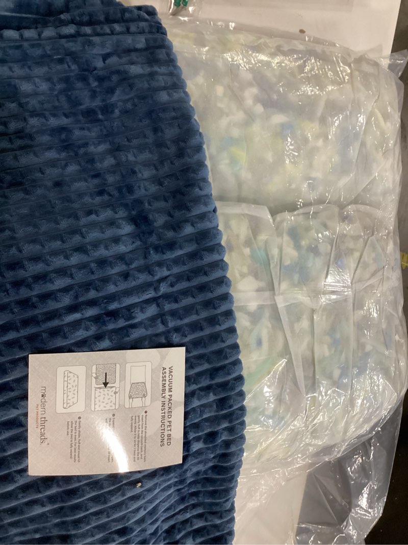 modern threads ultra plush orthopedic memory foam pillow bed for large dogs with supportive filling 