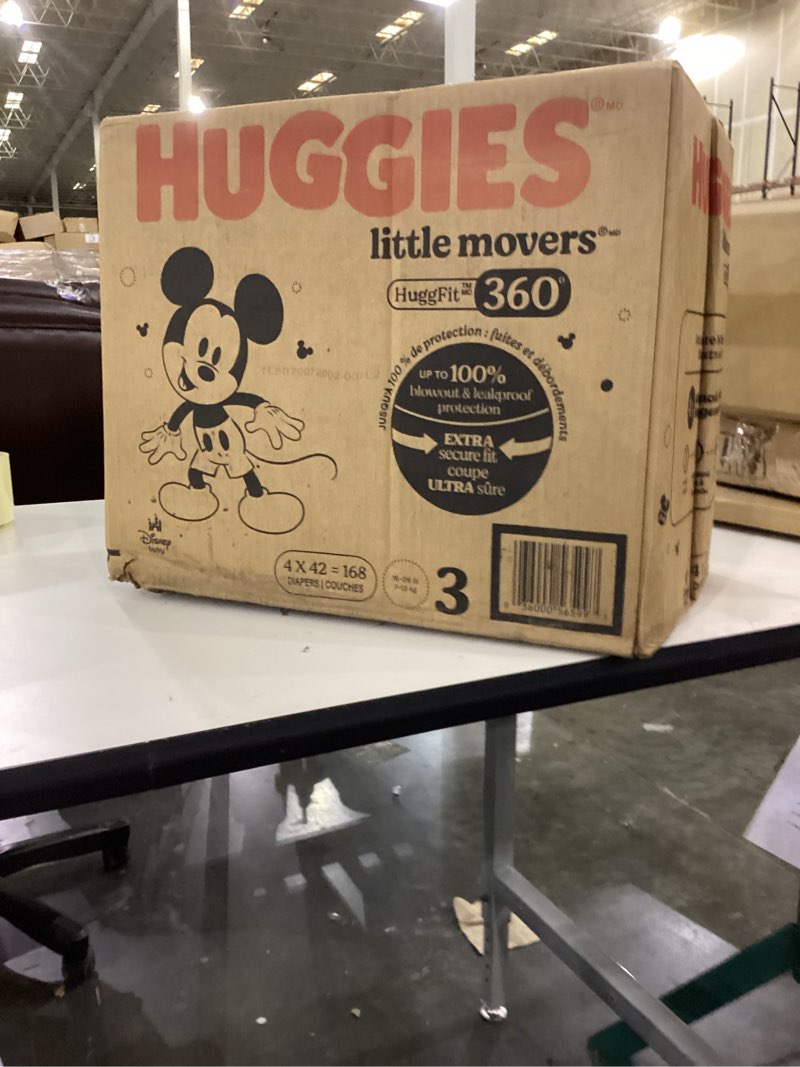 Huggies Little Movers 168 Diapers size 3